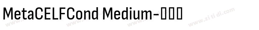 MetaCELFCond Medium字体转换